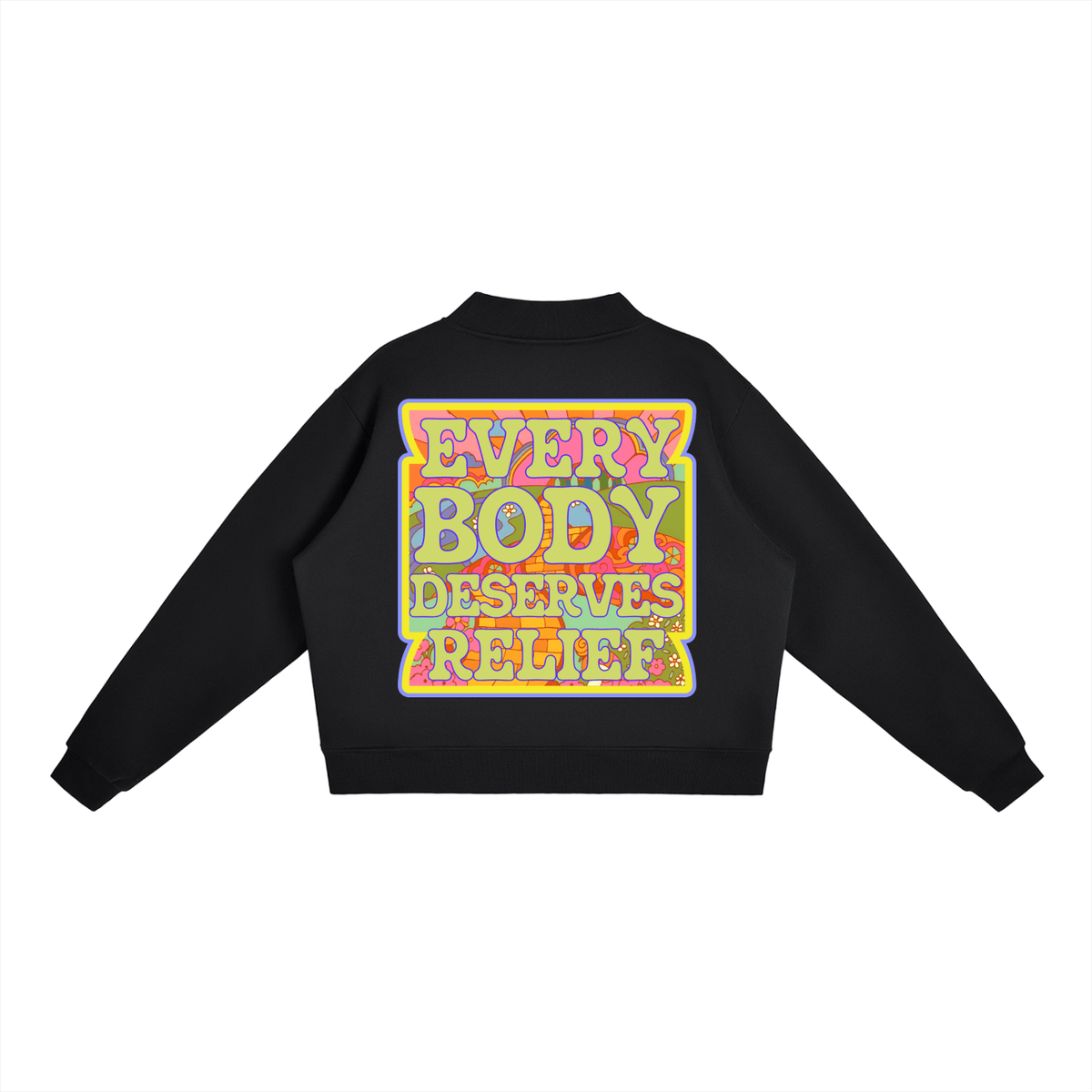 Essential Fleece Mock-Neck Crew Sweatshirt