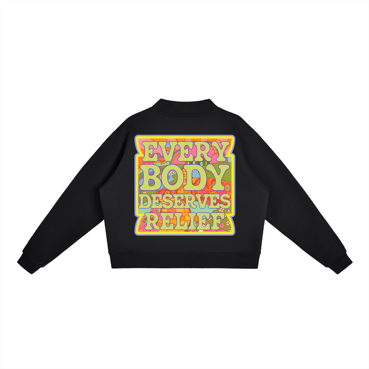 Essential Fleece Mock-Neck Crew Sweatshirt