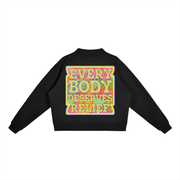 Essential Fleece Mock-Neck Crew Sweatshirt