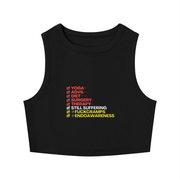 Women's Tight Crewneck Crop Tank Top